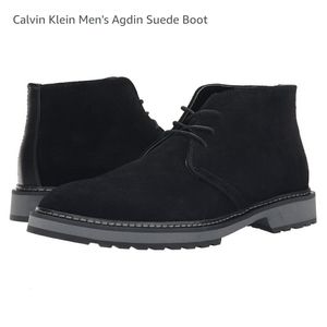Calvin Klein Men's Agdin Black Chukka Boots